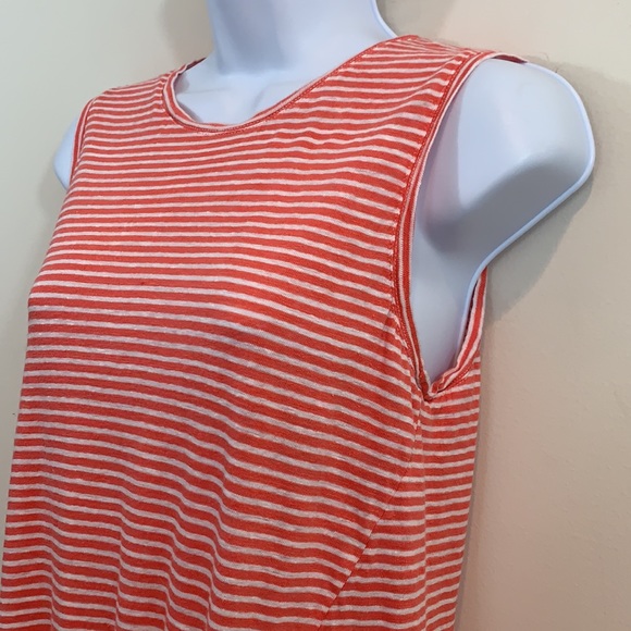 Banana Republic Linen Striped Sleeveless Tank Shirt - Picture 4 of 8